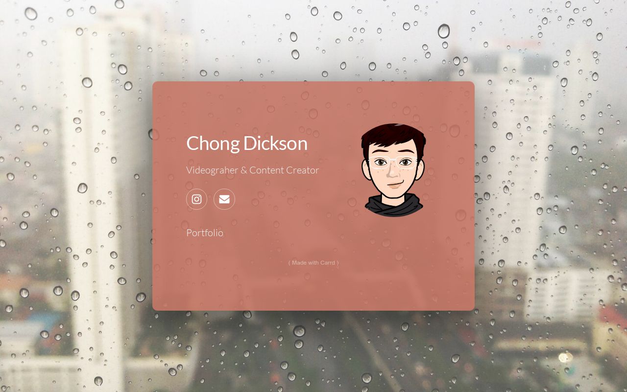 Carrd profile picture for @dickson